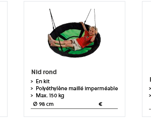 Agrés et accessoires pour Jeux