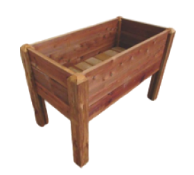 Jardinière sur pieds rectangle