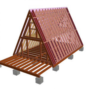 Maison - Chambre d'amis en bois HOMA-2