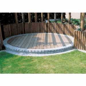 Terrasse Ronde en Pin du Nord Imprégné