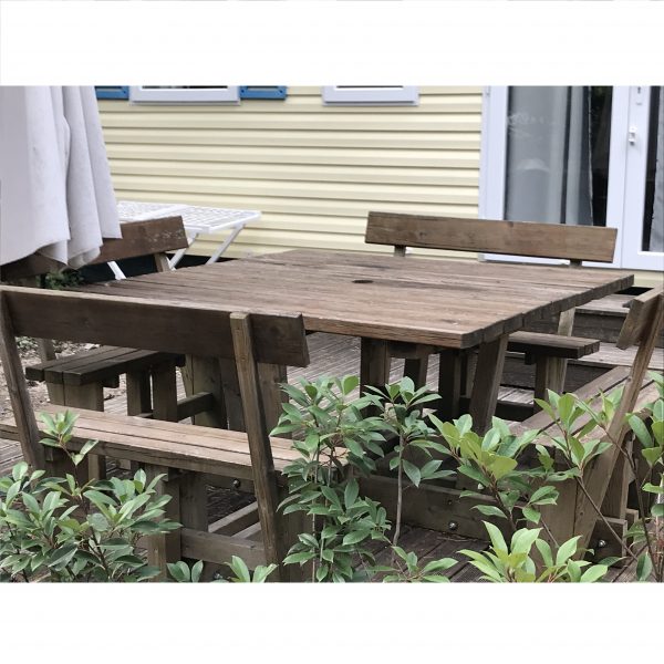 Table Carrée Carabin avec dossiers – Image 2