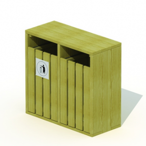 Cache poubelle ZINO Double